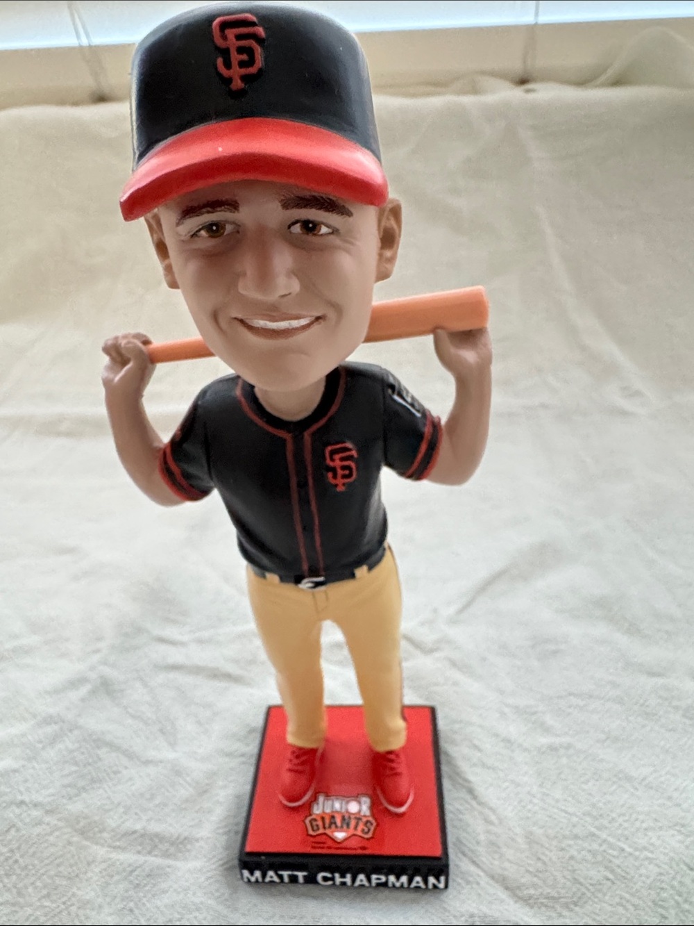 Matt Chapman Kids Bobblehead Toy - Black & Orange SF Giants